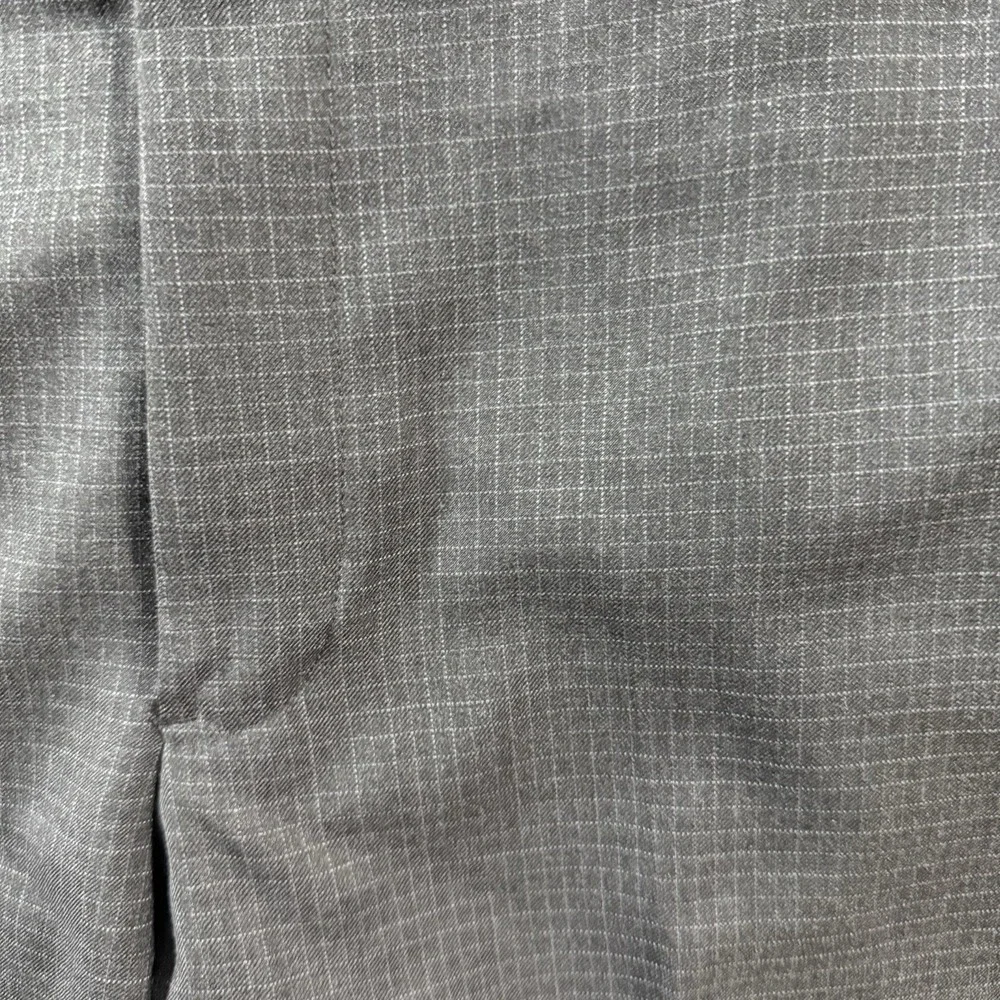 Brooks Brothers 346 Wool Dress Pants Mens 36x30 Charcoal Gray Check Trousers
